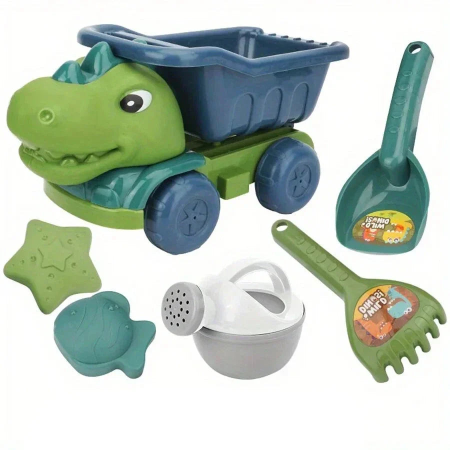 Dinosaur Sand Car Beach Toy Set for Kids-0